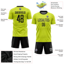 Laden Sie das Bild in den Galerie-Viewer, Custom Gold Black-White Sublimation Soccer Uniform Jersey
