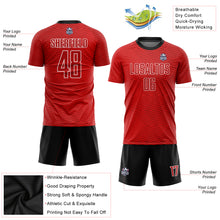 Charger l&#39;image dans la galerie, Custom Red Red-Black Sublimation Soccer Uniform Jersey
