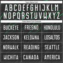 Laden Sie das Bild in den Galerie-Viewer, Custom Black White-Neon Green Sublimation Soccer Uniform Jersey
