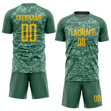 Laden Sie das Bild in den Galerie-Viewer, Custom Olive Gold Sublimation Salute To Service Soccer Uniform Jersey
