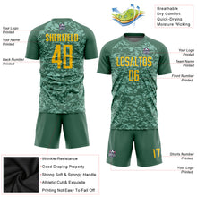 Laden Sie das Bild in den Galerie-Viewer, Custom Olive Gold Sublimation Salute To Service Soccer Uniform Jersey
