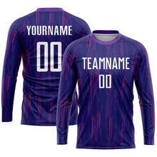 Laden Sie das Bild in den Galerie-Viewer, Custom Purple White Sublimation Soccer Uniform Jersey
