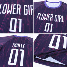 Laden Sie das Bild in den Galerie-Viewer, Custom Purple White Sublimation Soccer Uniform Jersey
