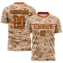 Charger l&#39;image dans la galerie, Custom Camo Texas Orange-Brown Sublimation Salute To Service Soccer Uniform Jersey
