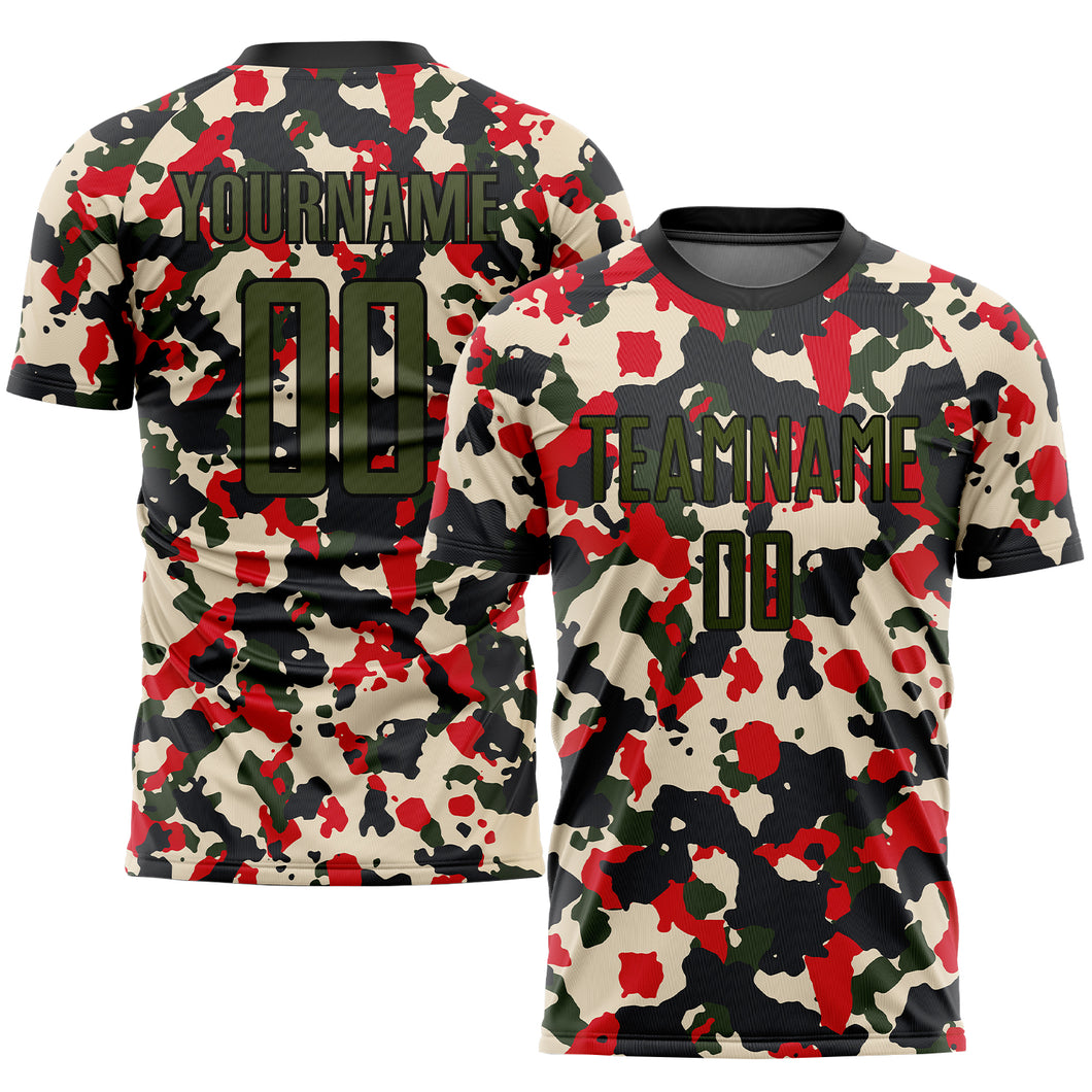 Silver Camouflage - Custom Soccer Jerseys Kit Sublimated Design