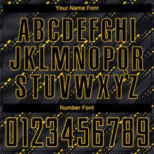 Laden Sie das Bild in den Galerie-Viewer, Custom Black Black-Gold Sublimation Soccer Uniform Jersey
