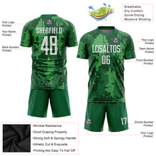 Laden Sie das Bild in den Galerie-Viewer, Custom Camo White-Kelly Green Sublimation Salute To Service Soccer Uniform Jersey
