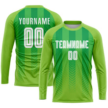 Laden Sie das Bild in den Galerie-Viewer, Custom Neon Green White-Kelly Green Sublimation Soccer Uniform Jersey
