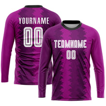 Laden Sie das Bild in den Galerie-Viewer, Custom Purple White-Pink Sublimation Soccer Uniform Jersey
