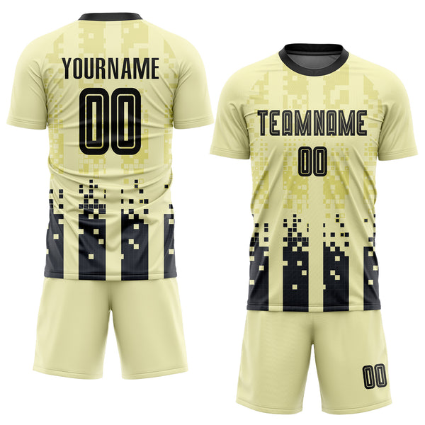Cheap Custom Gold Black Sublimation Soccer Uniform Jersey Free Shipping –  CustomJerseysPro