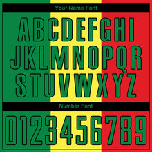 Charger l&#39;image dans la galerie, Custom Gold Kelly Green Red-Black Sublimation Senegalese Flag Soccer Uniform Jersey
