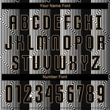 Laden Sie das Bild in den Galerie-Viewer, Custom Black Black-Old Gold Sublimation Soccer Uniform Jersey
