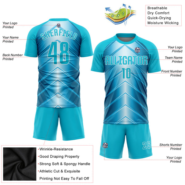 Custom Grass Green White Sublimation Soccer Uniform Jersey