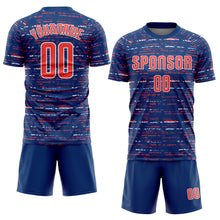 Load image into Gallery viewer, Custom Royal Orange-White Sublimation Soccer Uniform Jersey
