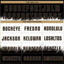 Laden Sie das Bild in den Galerie-Viewer, Custom Black Black-Old Gold Sublimation Soccer Uniform Jersey
