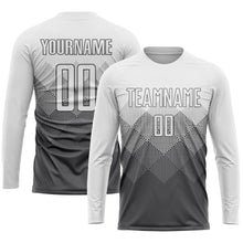 Load image into Gallery viewer, Custom Steel Gray White Sublimation Soccer Uniform Jersey
