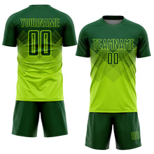 Load image into Gallery viewer, Custom Neon Green Green Sublimation Soccer Uniform Jersey
