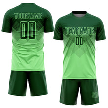 Load image into Gallery viewer, Custom Pea Green Green Sublimation Soccer Uniform Jersey
