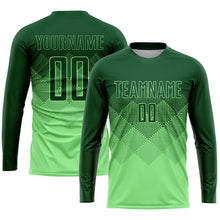 Laden Sie das Bild in den Galerie-Viewer, Custom Pea Green Green Sublimation Soccer Uniform Jersey
