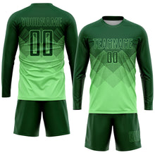 Laden Sie das Bild in den Galerie-Viewer, Custom Pea Green Green Sublimation Soccer Uniform Jersey
