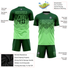 Load image into Gallery viewer, Custom Pea Green Green Sublimation Soccer Uniform Jersey
