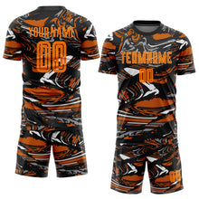Laden Sie das Bild in den Galerie-Viewer, Custom Figure Bay Orange-Texas Orange Sublimation Soccer Uniform Jersey
