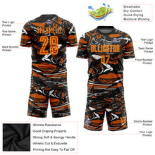 Laden Sie das Bild in den Galerie-Viewer, Custom Figure Bay Orange-Texas Orange Sublimation Soccer Uniform Jersey
