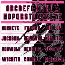 Laden Sie das Bild in den Galerie-Viewer, Custom Graffiti Pattern Black-Pink Scratch Sublimation Soccer Uniform Jersey
