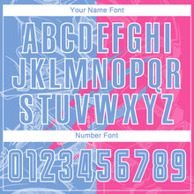 Laden Sie das Bild in den Galerie-Viewer, Custom Graffiti Pattern Light Blue-Pink Scratch Sublimation Soccer Uniform Jersey
