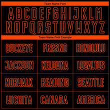 Laden Sie das Bild in den Galerie-Viewer, Custom Black Orange Sublimation Soccer Uniform Jersey
