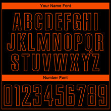 Laden Sie das Bild in den Galerie-Viewer, Custom Black Orange Sublimation Soccer Uniform Jersey
