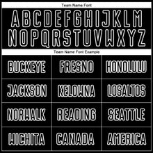 Laden Sie das Bild in den Galerie-Viewer, Custom Black White Sublimation Soccer Uniform Jersey
