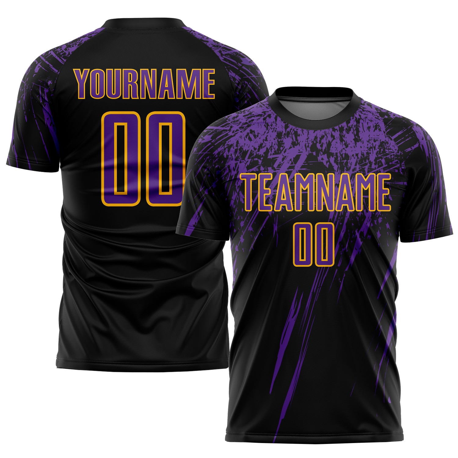 purple and black jersey