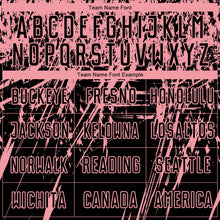 Laden Sie das Bild in den Galerie-Viewer, Custom Black Medium Pink Sublimation Soccer Uniform Jersey
