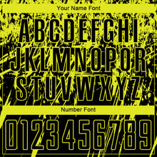 Laden Sie das Bild in den Galerie-Viewer, Custom Black Neon Yellow Sublimation Soccer Uniform Jersey
