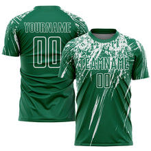 Load image into Gallery viewer, Custom Kelly Green White Sublimation Soccer Uniform Jersey
