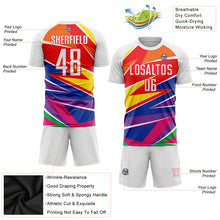 Laden Sie das Bild in den Galerie-Viewer, Custom Figure White-Red Sublimation Soccer Uniform Jersey
