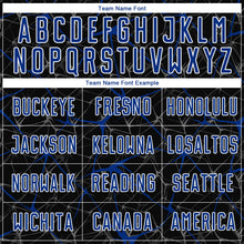 Laden Sie das Bild in den Galerie-Viewer, Custom Black Royal-White Sublimation Soccer Uniform Jersey
