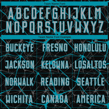 Laden Sie das Bild in den Galerie-Viewer, Custom Black Gray-Teal Sublimation Soccer Uniform Jersey
