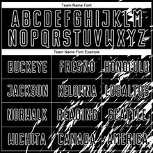 Laden Sie das Bild in den Galerie-Viewer, Custom Black White Sublimation Soccer Uniform Jersey
