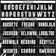 Laden Sie das Bild in den Galerie-Viewer, Custom Black White Sublimation Soccer Uniform Jersey
