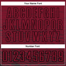 Load image into Gallery viewer, Custom Crimosn Black Sublimation Soccer Uniform Jersey
