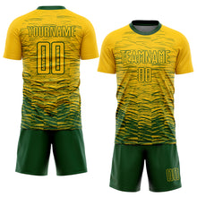 Laden Sie das Bild in den Galerie-Viewer, Custom Yellow Green Sublimation Soccer Uniform Jersey
