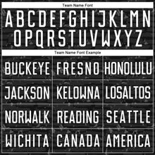 Laden Sie das Bild in den Galerie-Viewer, Custom Black White Sublimation Soccer Uniform Jersey
