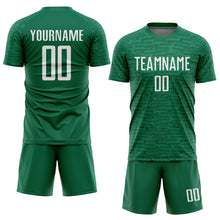 Charger l&#39;image dans la galerie, Custom Kelly Green White Sublimation Soccer Uniform Jersey
