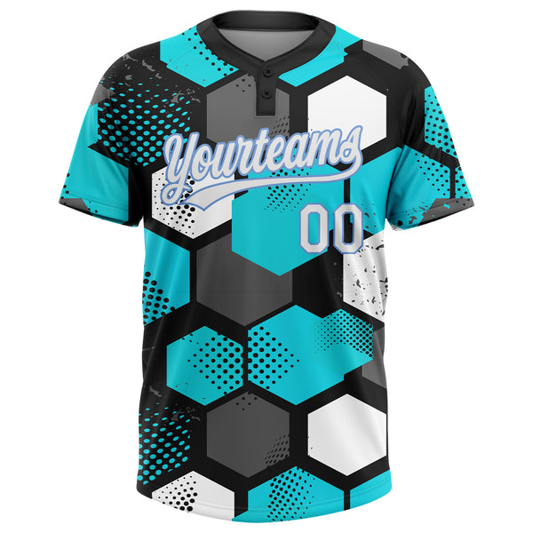 Cheap Custom Black White-Light Blue Two-Button Unisex Softball Jersey Free  Shipping – CustomJerseysPro