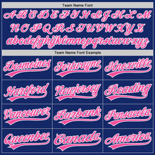 Laden Sie das Bild in den Galerie-Viewer, Custom Royal Pink-White Two-Button Unisex Softball Jersey
