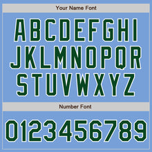 Load image into Gallery viewer, Custom Light Blue Green-White Two-Button Unisex Softball Jersey
