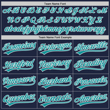 Загрузить изображение в средство просмотра галереи, Custom Navy Teal-White Two-Button Unisex Softball Jersey
