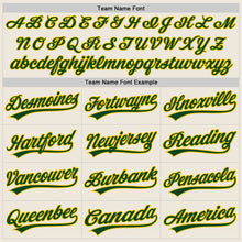Charger l&#39;image dans la galerie, Custom Cream Green-Gold Two-Button Unisex Softball Jersey
